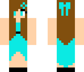 blue flower girl