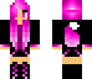 pink wolf girl