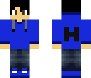blue hoodie 