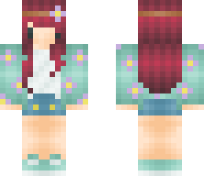 chibi spring girl