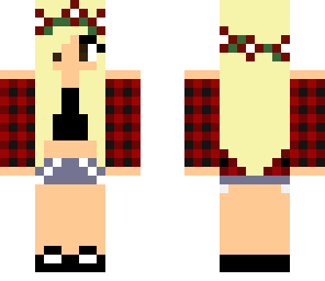 cool flower crown girl