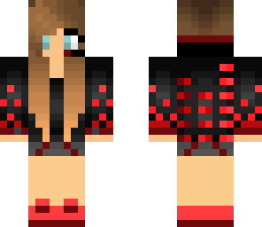 red cool music girl