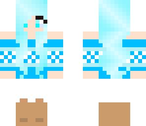 blue winter girl