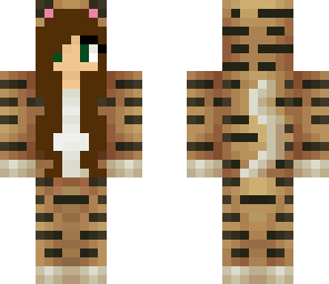 tiger onesie brown hair
