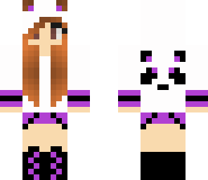 purple panda girl