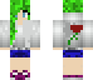 green hair