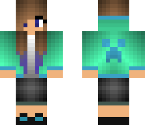 girl in teal
