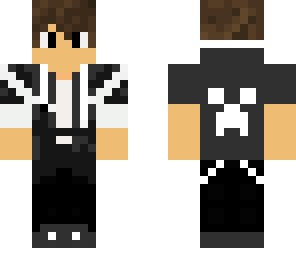 black white