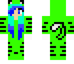 rainebow green girl