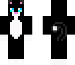 cute black cat girl