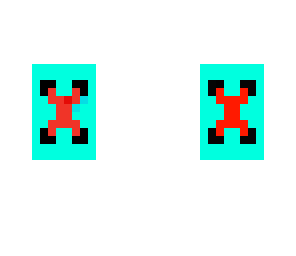 blue button with red thred