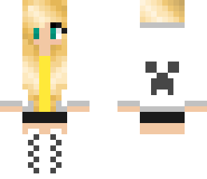 cute white and yellow hoodie girl