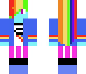 rainbow dash with headphones
