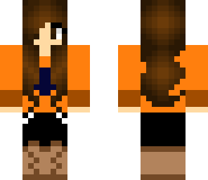 orange heart sweater girl person