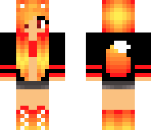 cute fire wolf