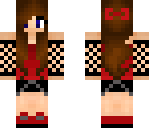 red and black outfit