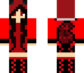 updated red and black wolf skin