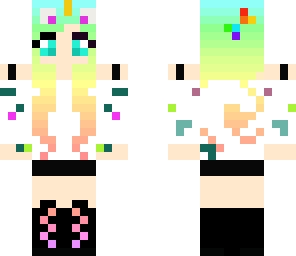 neon rainbow cupcake unicorn