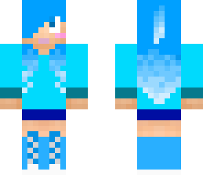 blue headphone girl