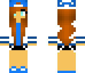blue varsity snapback girl