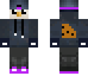 cool purple cookie penguin