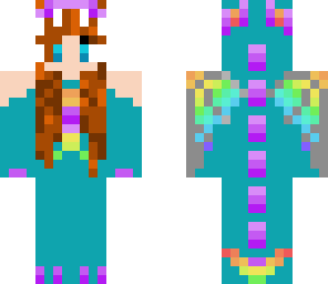 blue dragon girl
