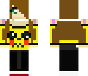 girl with derpy pikachu shirt
