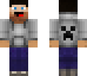 derp steve with creeper hoodie