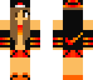 black flaming girl