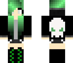 goth green girl