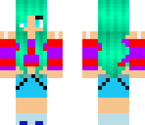 turquoise cute girl