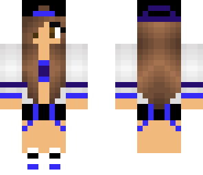 blue high school girl