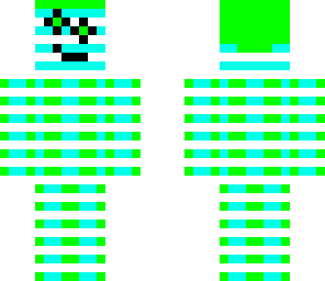 green and white