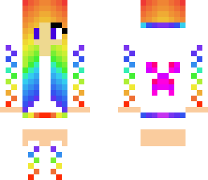 rainbow creeper girl