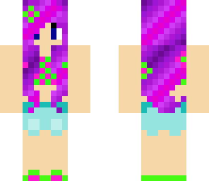 purple hair girl