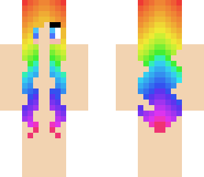 rainbow haired girl