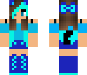 the blue kitty girl