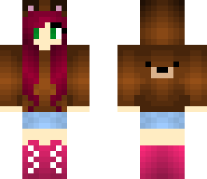 pink teddy bear girl