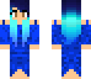 blue haired girl