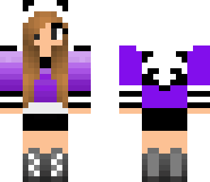 purple pink panda