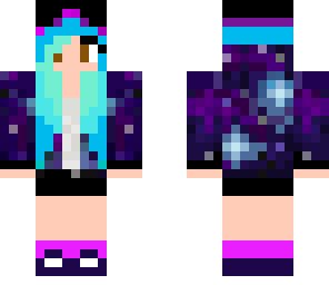 cute and fabulous galaxy girl
