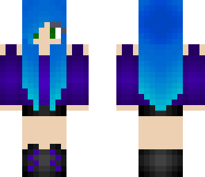 blue hair girl
