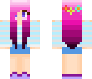 the pink haired girl