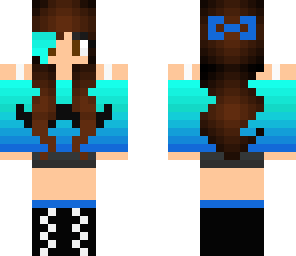 blue mustache girl