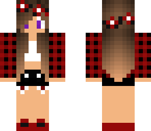 red plaid purple eyes