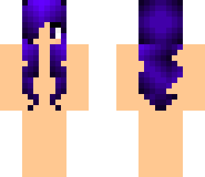 purple hair with black ombre