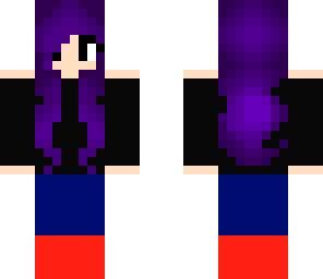 dark purple hair girl