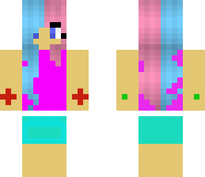 cottoncandy girl with flowers