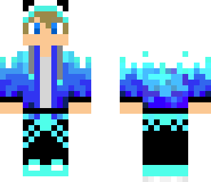 blue flamed boy