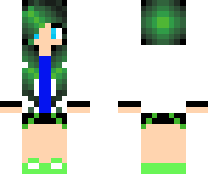 green hair girl